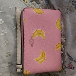 Original Coach Wristlet Banana Print